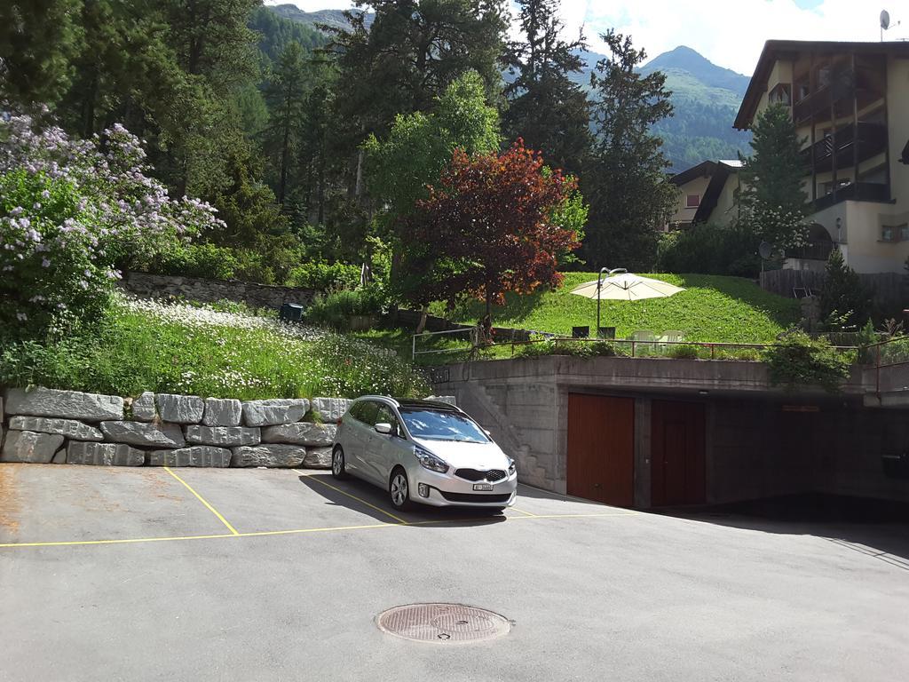 Chesa Quadrella Zimmer Mit Kuechenzeile Inklusive Bergbahnen Im Sommer-Ausser Studio Pontresina Exterior foto